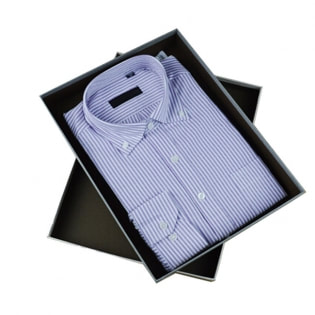 Custom Luxury Rectangular Lid and base style Rigid Clothing Packaging Box for Shirts