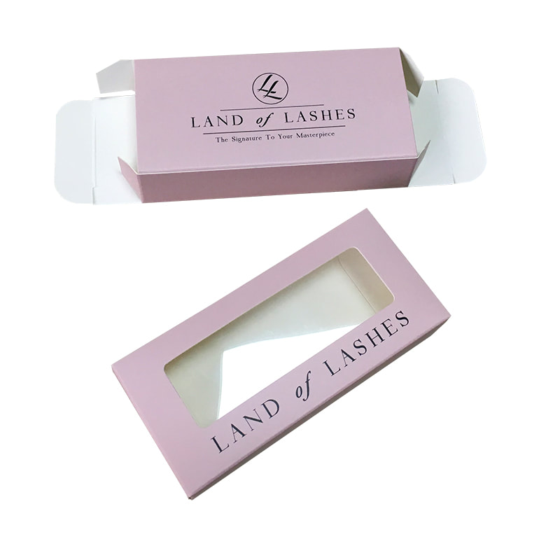 custom printed eyelash packaging boxes