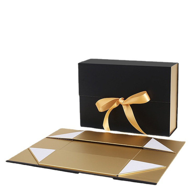 Foldable magnetic gift box