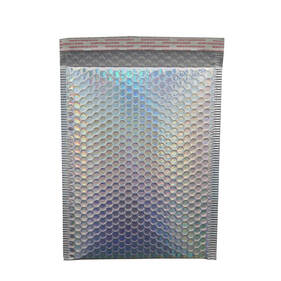 Rainbow holographic bubble mailer